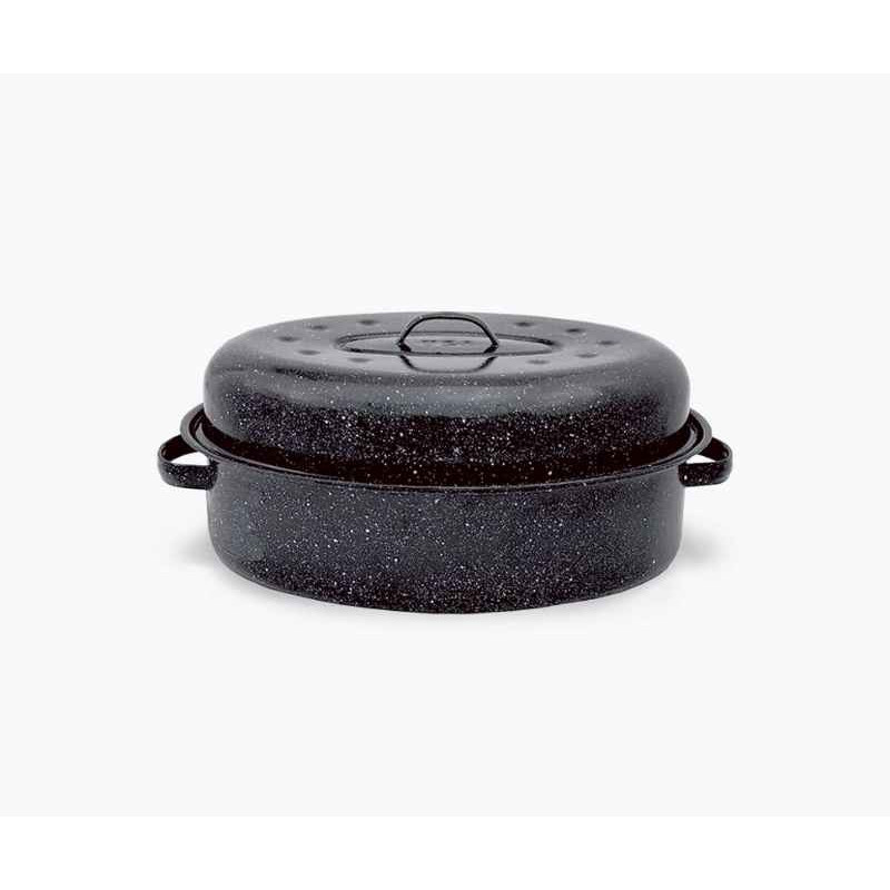 WARMCOOK - Cocotte Roaster Granite Ware, Warmcook 38 x 26 x 16 cm - WARMCOOK