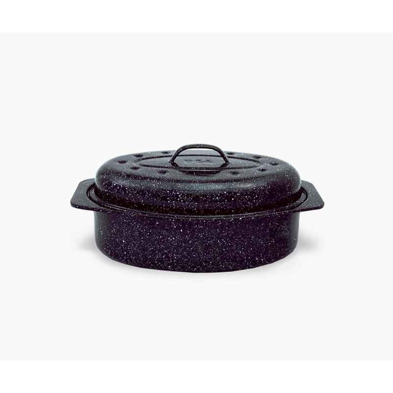 WARMCOOK - Cocotte Roaster Granite Ware, Warmcook 33 x 20 x 13 cm - WARMCOOK