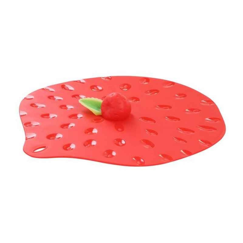 couvercle en silicone fraise, charles viancin - charles viancin