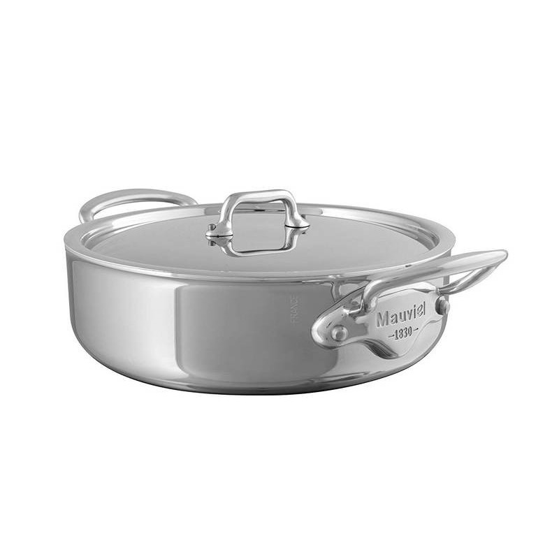 Acheter Rondeau 28cm M'Cook avec couvercle en inox, Mauviel