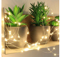 Guirlande micro LED 7,5 m Blanc chaud, Blachère illumination