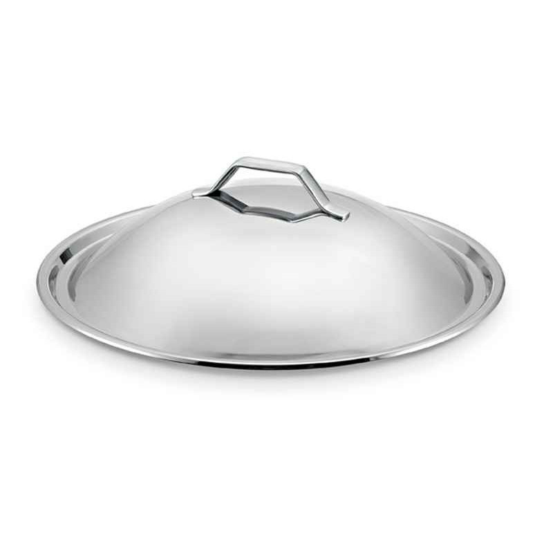 Acheter wok inox 34 cm avec couvercle, Beka