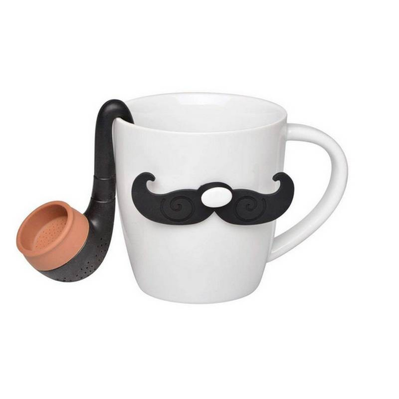 achat / vente coffret mug et infusuer gentleman - accessoire thé