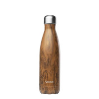 Bouteille 500 ml isotherme Wood, Qwetch