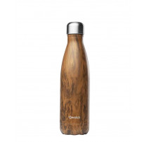 Bouteille 500 ml isotherme Wood, Qwetch