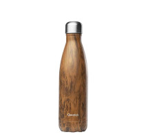 Bouteille 500 ml isotherme Wood, Qwetch