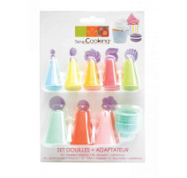 Set douilles en plastique et adaptateur, ScrapCooking