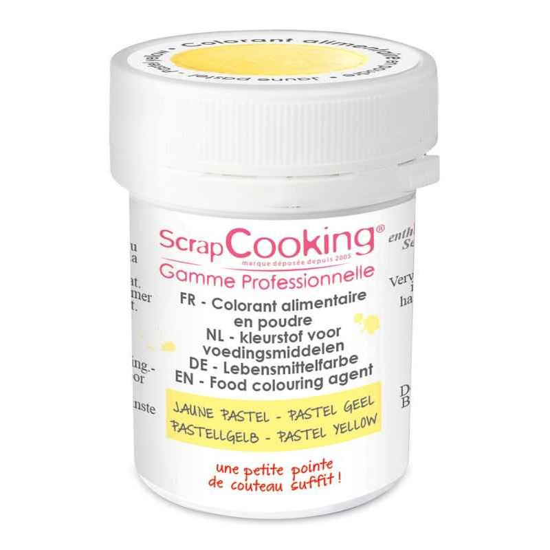 Colorant artificiel en poudre Jaune pastel, Scrapcooking