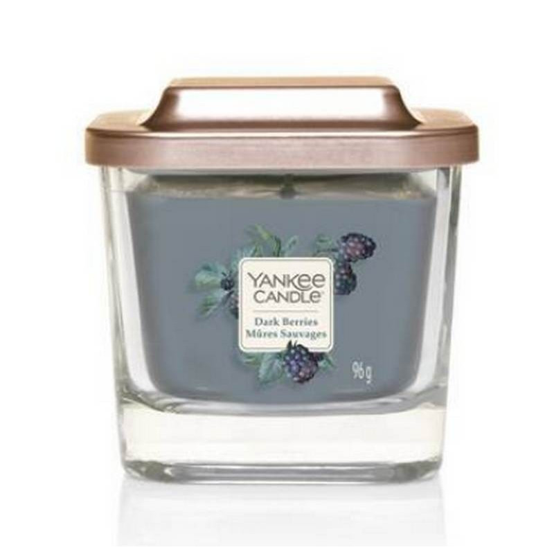 Yankee Candle petite bougie parfum/ée carr/ée /à trois m/èches et couvercle senteur Verger d/’agrumes collection /Él/évation
