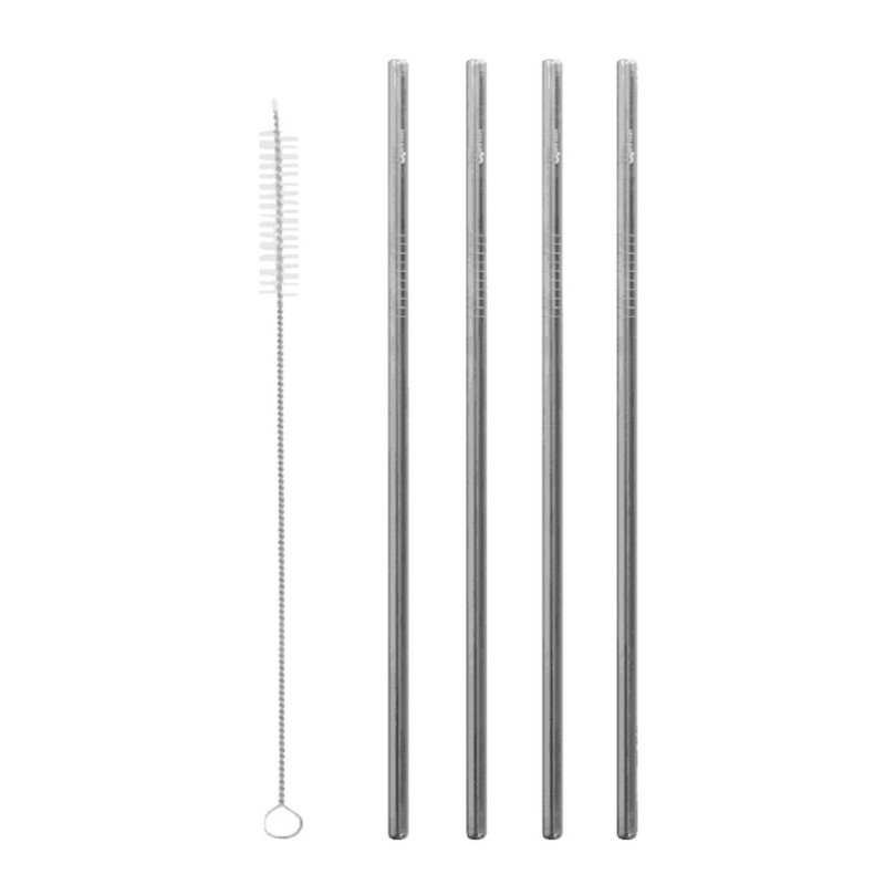 Qwetch - Paille Droite Inox, Qwetch LOT X 4 - Qwetch
