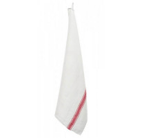 Torchon Vivario blanc et rouge, Haomy