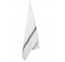 Torchon Vivario blanc et gris, Harmony Textile
