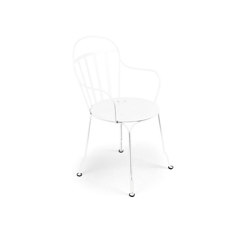 Fauteuil Louvre blanc empilable, Fermob