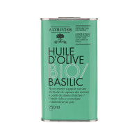 Huile d'olive Bio Basilic, A L'OLIVIER