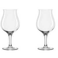 Coffret 2 verres à bière sur pied 33 cl Taverna, Léonardo