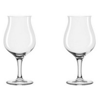 Coffret 2 verres à bière sur pied 33 cl Taverna, Léonardo