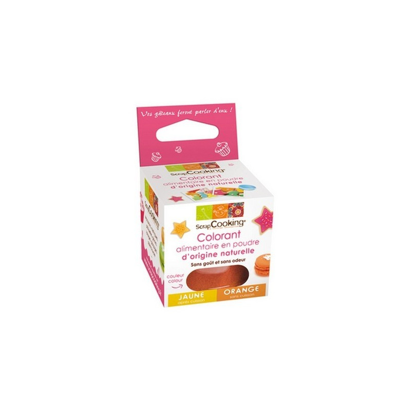 Colorant alimentaire naturel orange, Scrapcooking