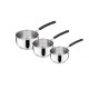 Série de 3 casseroles Tempra inox, Lagostina