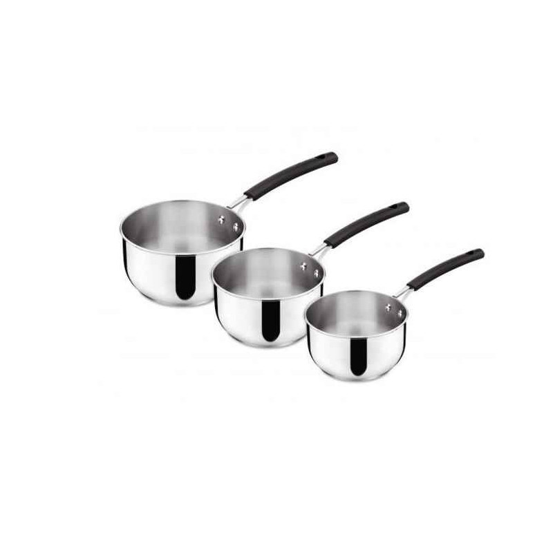 Série de 3 casseroles Tempra inox, Lagostina