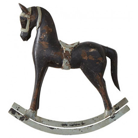 Statue cheval à bascule Troja noir, Affari