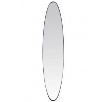 Miroir ovale noir 24x118 cm, Emde