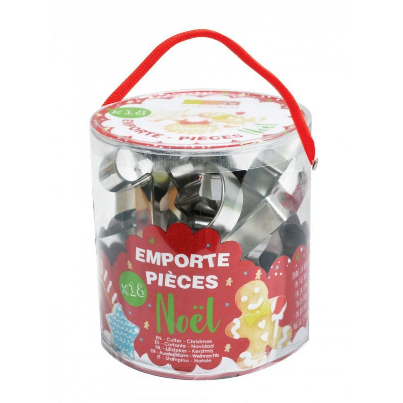 seau 18 emporte-pièces noël, scrapcooking - scrapcooking