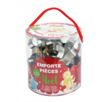 Seau 18 emporte-pièces Noël, ScrapCooking