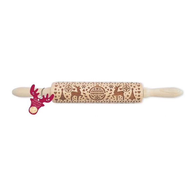 Scrapcooking - Rouleau empreinte bois Xmas, ScrapCooking - ScrapCooking