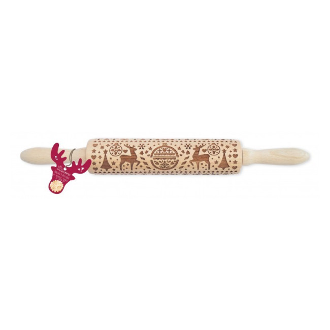 Rouleau empreinte bois Xmas, ScrapCooking