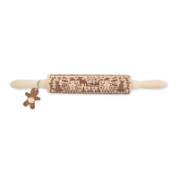 Rouleau empreinte bois Gingerman, ScrapCooking