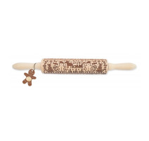Rouleau empreinte bois Gingerman, ScrapCooking