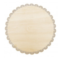Plat dentelle Bois, Scrapcooking