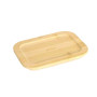 Plat en verre et bambou empilable, pebbly