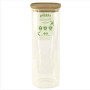 Boîte en verre couvercle bambou empilable, pebbly