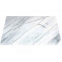 Planche rectangulaire en marbre blanc, Judge