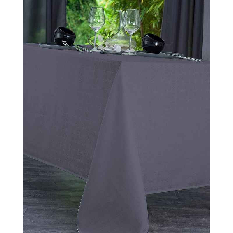 nappe damassé uni granit venezia, nydel paris 160 x 250 cm - nydel paris