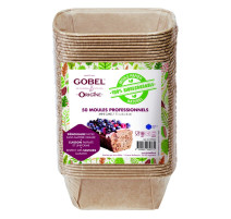 50 moules mini cake en papier, Gobel