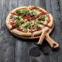 Couteau à pizza et planche à servir, Point Virgule