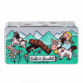 Boîte à chocolat Tablettes Alpes, Derrière la Porte