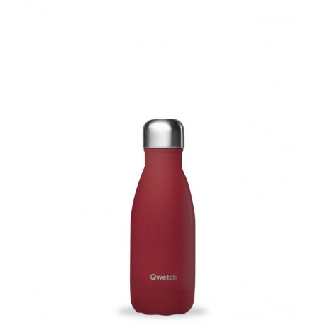 bouteille isotherme granite 260 ml, qwetch rouge - qwetch