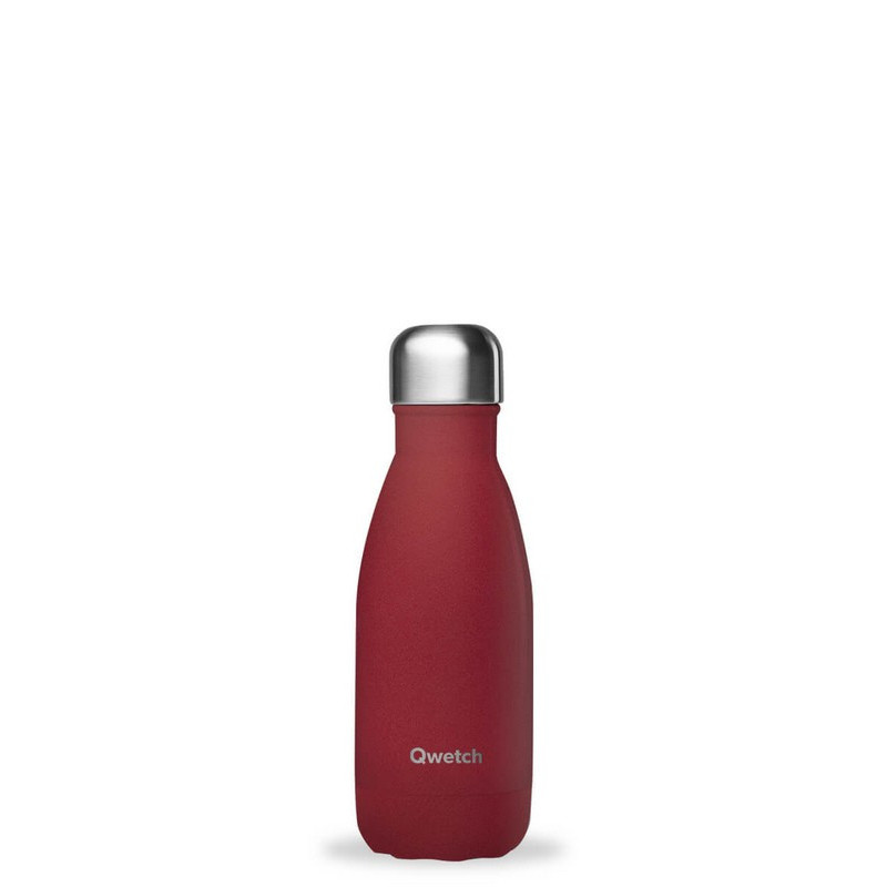 bouteille isotherme granite 260 ml, qwetch rouge - qwetch