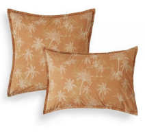 Taie d'oreiller Amour lointain indigo, Doran Sou