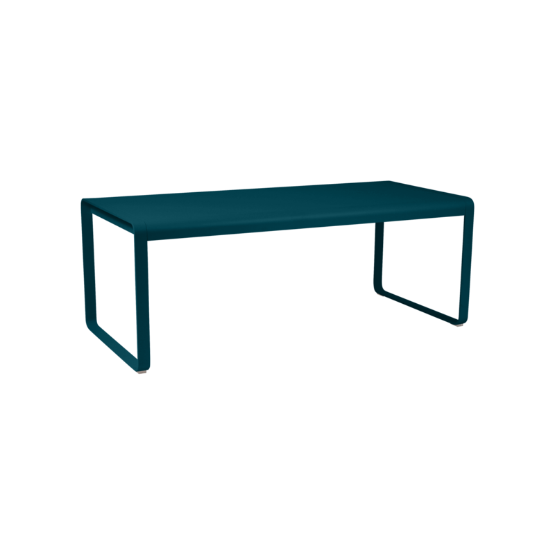 FERMOB - Table Bellevie 196 x 90cm, Fermob Bleu Acapulco - FERMOB