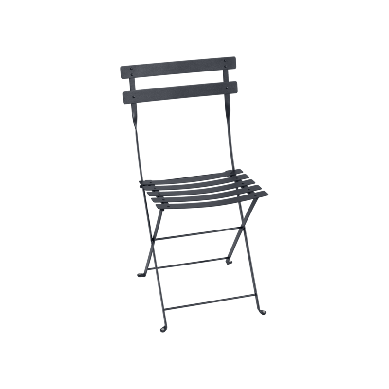 FERMOB - Chaise Bistro, Fermob Carbone - FERMOB