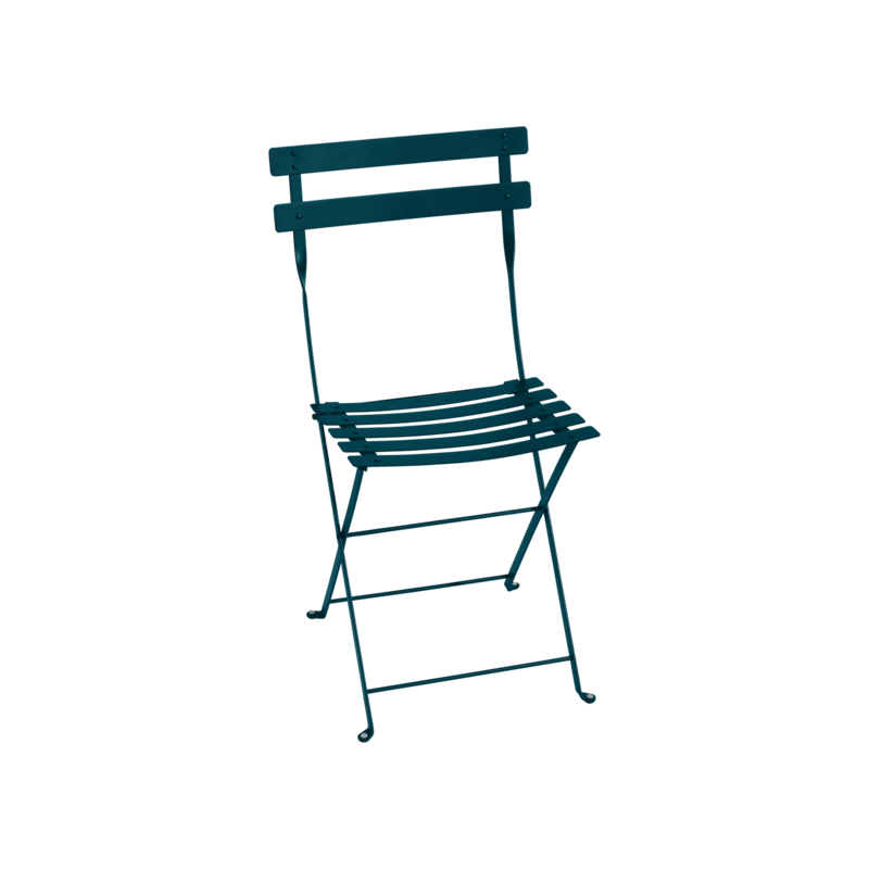 FERMOB - Chaise Bistro, Fermob Bleu Acapulco - FERMOB