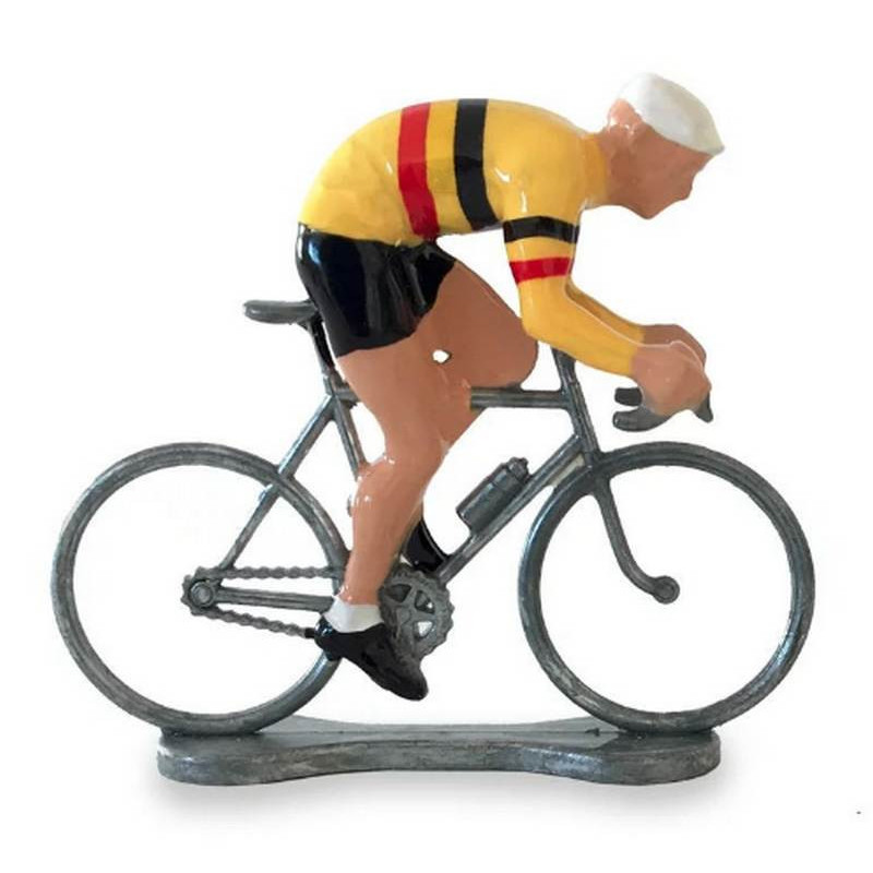 Acheter Figurine Sprinteur Maillot Jaune Belge De Bernard Et Eddy Cyclisme Cycliste Tour De France