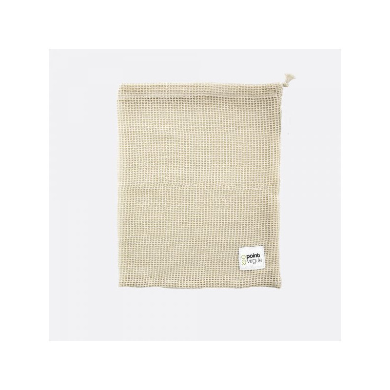 Point Virgule - Sac réutilisable en coton pour fruits et légumes, Point Virgule Moyenne - Point Virgule