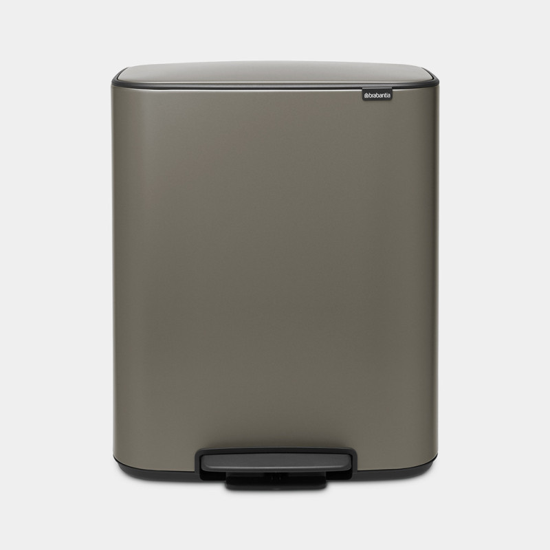 Brabantia Poubelle à pédale newIcon 30 L, Sense of Luxury, gris