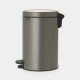 Poubelle à Pédale 12L Platinium NewIcon, Brabantia