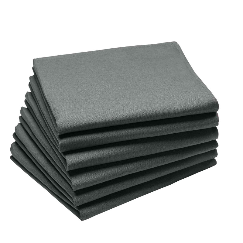 Serviette de Table 45x45cm, Coucke Anthracite - Coucke